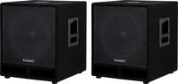 McGrey PAS-115 Passiv-Subwoofer 2X Set - 15" Woofer - Belastbarkeit: 300 Watt...