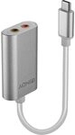LINDY 42711 USB Typ C auf Audio Konverter, Silber