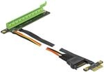Delock Riser Karte PCI Express x1 zu x16 mit flexiblem Kabel 80 cm