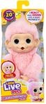 Little Live Pets Baby Monkey Minis Luna Lemon, Pl&uuml;schaffe 18,8 cm | &Uuml;ber 20