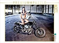 CALVENDO Puzzle Harley-Davidson Softail Custom FXSTC 1989 | 1000 Teile Lege-Gr&ouml;&szlig;e