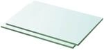 vidaXL Regalb&ouml;den 2 STK. Glas Transparent 30x15 cm