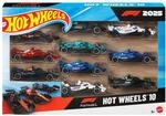 Hot Wheels Formula 1 2025 10er-Pack | Set aus 10 Druckguss-Rennautos im Ma&szlig;stab