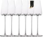 INTIRILIFE 6x Champagner Glas mit modernen Design - 220 ml F&uuml;llmenge - Sekt...