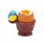 Winkee Eierbecher Grumpy Bird Boris aus Keramik, Lustiges Tierdesign f&uuml;r...