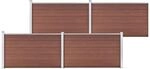 vidaXL Gartenzaun WPC 699x106 cm Braun