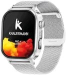 Knauermann - PRO 4 Ultra - Silber, eckig, Milanaiseband Silber mit Anruf & SOS