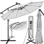 tillvex&reg; Sonnenschirm Solar &Oslash; 300/350 cm + Abdeckung & LED Beleuchtung