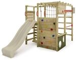 FATMOOSE Spielturm Kletterger&uuml;st ActionArena Air mit salbeigr&uuml;ner Rutsche,...