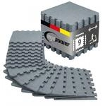 eyepower Bodenschutzmatte Fitness - 9 Puzzlematten 30x30cm Grau 0,8qm - Homegym