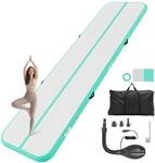 VEVOR Aufblasbare Gymnastikmatte Turnmatte 3/4/5/6 M, Air Matte mit Elektrischer