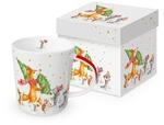 PPD Tasse Weihnachten Tiere auf Weihnachtswanderung aus Porzellan, 0,4L x...
