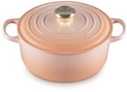 Le Creuset Signature Emaillierte gusseisenrunde Auflaufform mit Deckel, 24 cm, 4,2