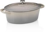 kela Br&auml;ter Gusseisen oval 4 Liter, Dutch Oven CALIDO, Induktion Gussbr&auml;ter mit