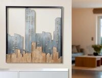 Casablanca Metallbilder Wanddeko Bilder Metall &ndash; moderne Wanddekoration Wohnzimmer