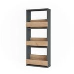 Vicco Weinglasregal Repose, Goldkraft Eiche/Anthrazit, 40 x 98 cm | zur...