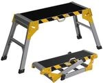 HOMCOM Arbeitsplattform Klappbar Arbeitsb&uuml;hne bis 150 kg aus Aluminium 