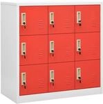 vidaXL 2X Schlie&szlig;fachschrank Spind Umkleideschrank Metallschrank Stahlschrank