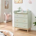 [en.casa] Wickelkommode Sarievn 100 x 80 x 53 cm Wickeltisch mit abnehmbarer