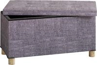VCM Stoff Sitzbank | Ma&szlig;e ca. H. 40 x B. 76 x T. 38 cm | Kiste f&uuml;r flexiblen