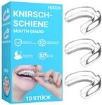 10x Knirscherschiene f&uuml;r die Nacht &ndash; Set mit 2 Gr&ouml;&szlig;en (4x Gro&szlig; & 6x Klein)