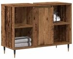 vidaXL Badezimmerschrank Altholz 80 x 33 x 60 cm Holzwerkstoff