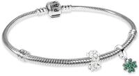 PANDORA Damenarmband Silber Starter-Set Gl&uuml;cksbringer Bundle 68629 |...