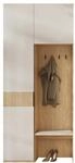 Mirjan24 Garderobe-Set Stalab I, 2-teilig (Fr&uuml;hlingseiche/Macadamia) 