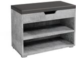 Vicco Schuhbank Rolfe, Beton, 60 x 45 cm | zur Aufbewahrung von Schuhen und