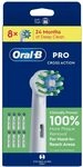 Oral-B Pro Cross Action Zahnb&uuml;rstenk&ouml;pfe, 8 St&uuml;ck, geeignet f&uuml;r Briefkasten