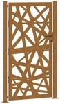 vidaXL Gartentor 100x175 cm Cortenstahl Helles Design
