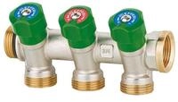 EFFEBI Trinkwasserverteiler mit DVGW-Zulassung - 3-fach Verteiler