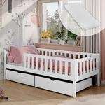 Kids Collective Kinderbett mit Zwei Schubladen Rausfallschutz Lattenrost und...