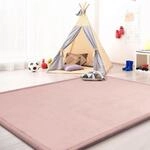 TT Home Krabbelmatte Babyzimmer Teppich Spielmatte Kinder Unifarben rutschfest