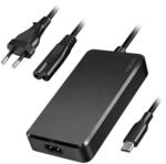 LogiLink Slim Universal USB-C Netzteil, festes Kabel, 100W PD (Power Delivery) f&uuml;r