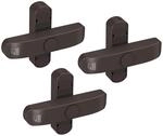 BASI | Fenstersicherung 3er Set | Wei&szlig; Braun | Zusatzsicherung f&uuml;r...