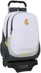 safta Real Madrid Equature 25/26 Schulrucksack mit Rollwagen, ideal f&uuml;r Kinder