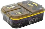 STOR Batman Kinder Brotdose mit 3 F&auml;chern 2156ml - BPA-freie Lunchbox Sandwichbox