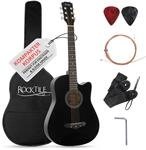 Rocktile WSD-5C-BK Slim Line Westerngitarren Set Black, Allgemein | Modell: