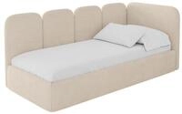 ALTDECOR Jugendbett mit Matratze - VELY 80x200 Beige | Kinderbett Polsterbett