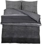 vidaXL Bettw&auml;sche-Set Dunkelgrau 220x240 cm Baumwolle