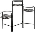 Atmosphera - Set aus 3 Pflanzenhaltern - Metall - schwarz - Schwarz