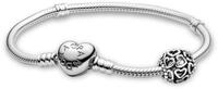 PANDORA Geschenkset Damenarmband Silber Herzen 28926 | Starterset Armband mit