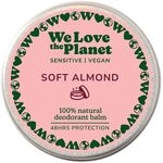 We Love the Planet Deo Creme, Soft Almond Sensitive, 35g