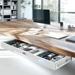 Ergo Office ER‑302 Flache Untertisch‑Schublade 758 mm | Robuste