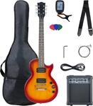McGrey Rockit Single Cut Komplettset E-Gitarre (8-teiliges Anf&auml;ngerset mit...