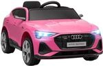 HOMCOM Elektro Kinderauto 12V Audi E-tron Elektrofahrzeug 3-5 Jahre Rosa | Audi