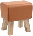 vidaXL Bank 40 x 30 x 45 cm Echtes Leder Braun