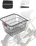 VEVOR Fahrradkorb f&uuml;r hinten 375x290x250mm, Hinterradkorb aus Metalldraht mit