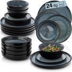 S&Auml;NGER Manila Tafelservice 24 teilig, Steingut Geschirr Set | 6 Personen, 6x...